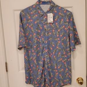 Knit button up shirt